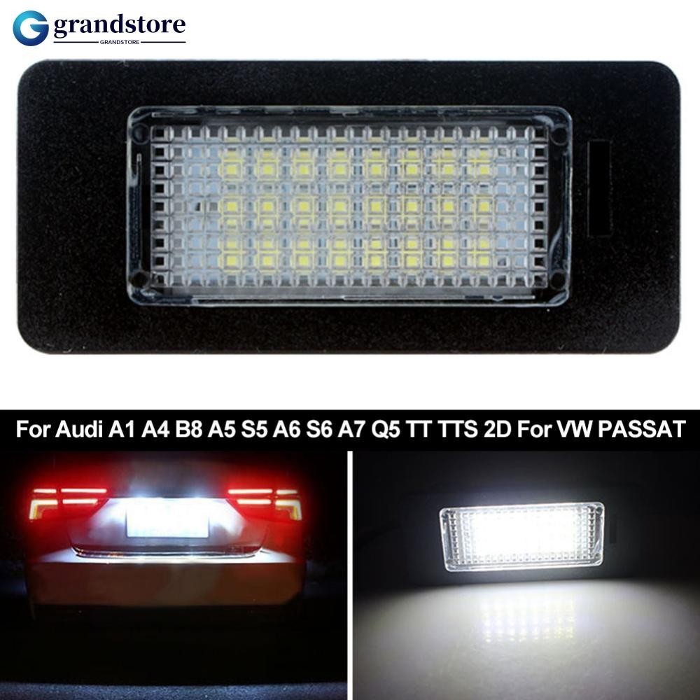 Grandstore 1PC 汽車 Canbus LED 牌照燈總成替換白色適用於奧迪 A1 A4 B8 A5 S5 A
