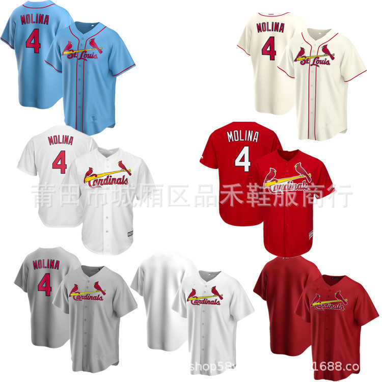 現貨速發！！MLB棒球球衣 紅雀隊Cardinals #4Molina 28號ARENADO jersey P9QE