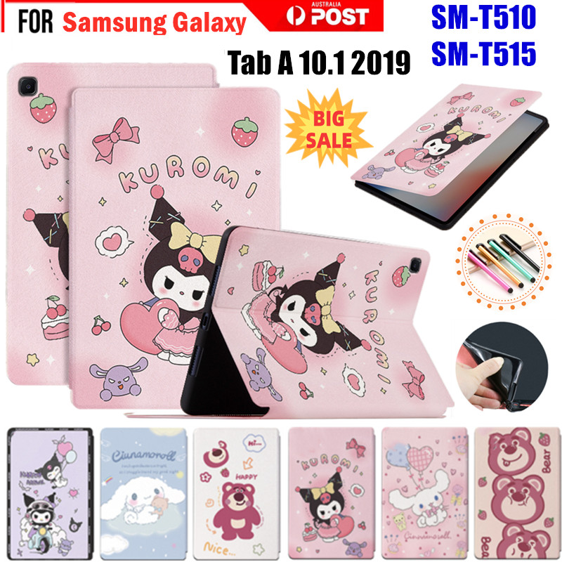 SAMSUNG 適用於三星 Galaxy Tab A 10.1 2019 SM-T510 SM-T515 智能支架保護套