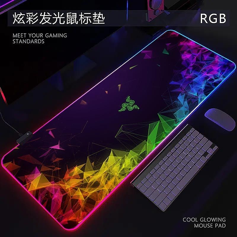 ♛電腦桌墊♛現貨 RGB 電競 遊戲發光 滑鼠墊 超大加厚CSGO筆電桌墊筆記本網咖FPS
