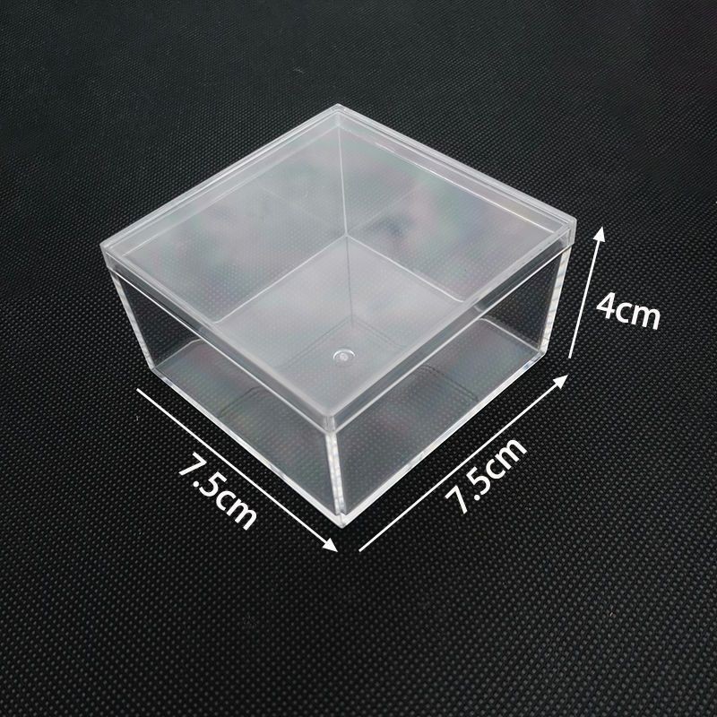 ≈包裝盒透明塑膠≈現貨 精緻正方形塑膠 透明盒 子食品級費列羅婚慶糖果包裝禮品小盒子 帶蓋