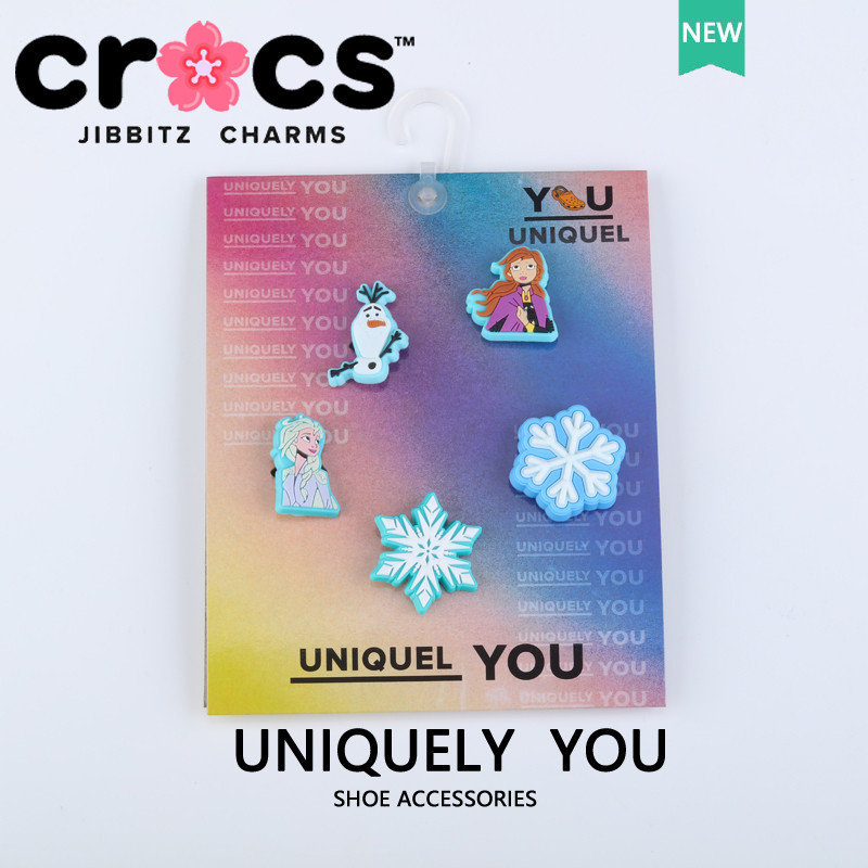 jibbitz crocs charms set 鞋釦 冰雪奇緣 卡通可愛鞋附件 (卡紙套裝)