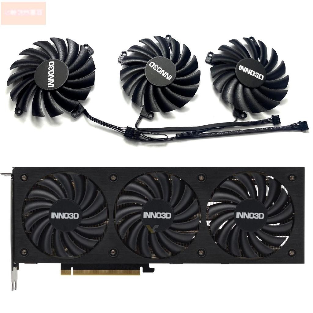 散熱風扇⚡全新 INNO3D/映众RTX3070ti 8GB X3黑金版显卡散热风扇CF-12910S