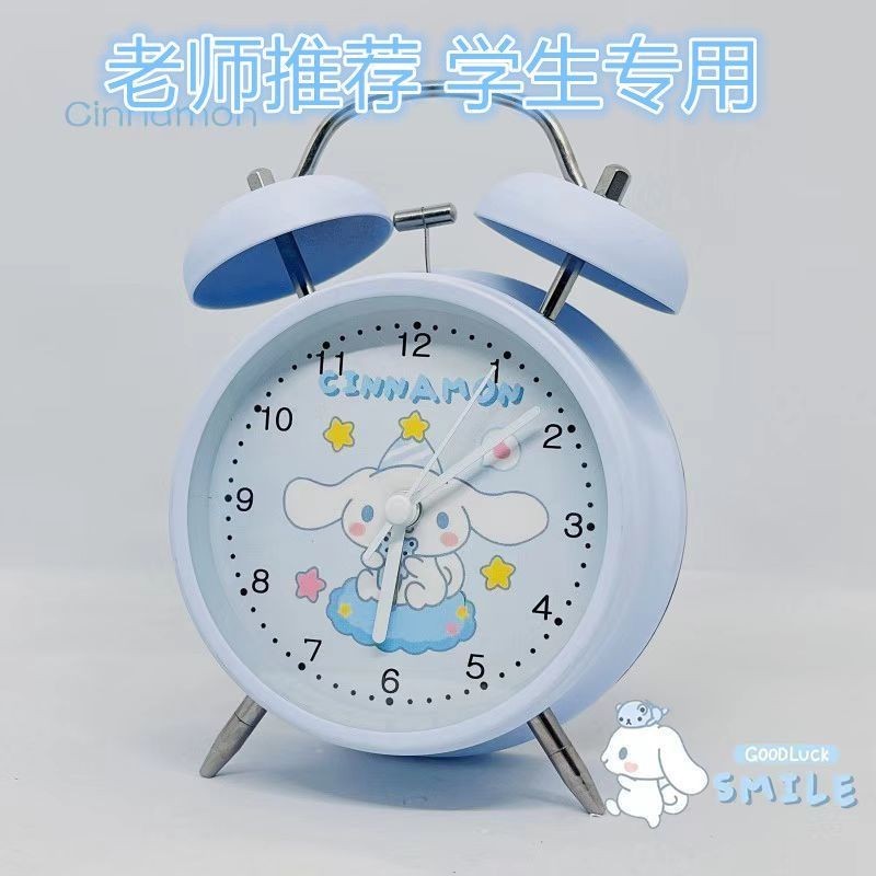 【熱銷】網紅新款鐘錶卡通美樂蒂玉桂狗庫洛米男女學生用靜音超大聲鬧鐘 學生黨 上班族起床提醒工具 生日禮物