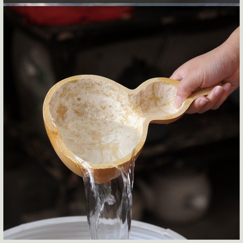 水瓢 葫蘆瓢 水勺 勺子多用長柄老式器皿裝飾品淘米葫蘆瓢水瓢天然家用小號瓢兒木瓢