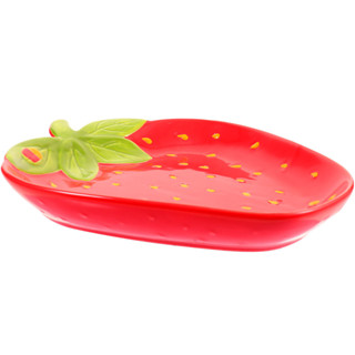 有貨陶瓷食物盤可愛的草莓食物托盤水果服務盤家用沙拉碗