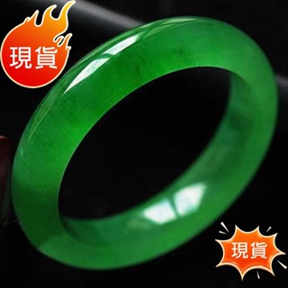 免運🔥超火爆🔥緬甸綠色玉鐲子女少女年輕款玉手鐲冰種天然玉石手鐲正品圓條玉鐲💕💕💕