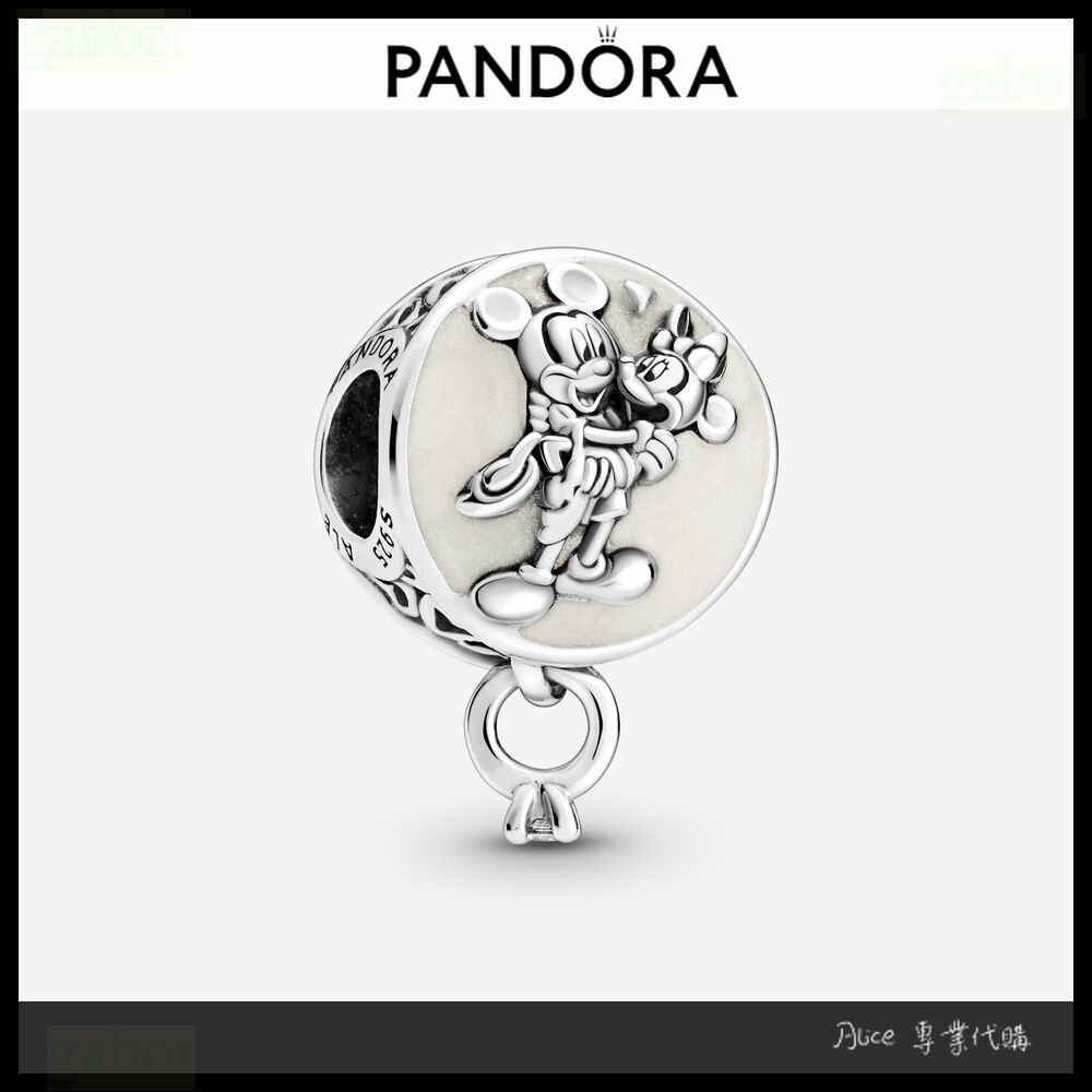 Alice專業代購 Pandora潘朵拉 迪士尼米老鼠和米妮老鼠永恆的愛情吊飾 簡約 輕奢 情人節氣質799395C01