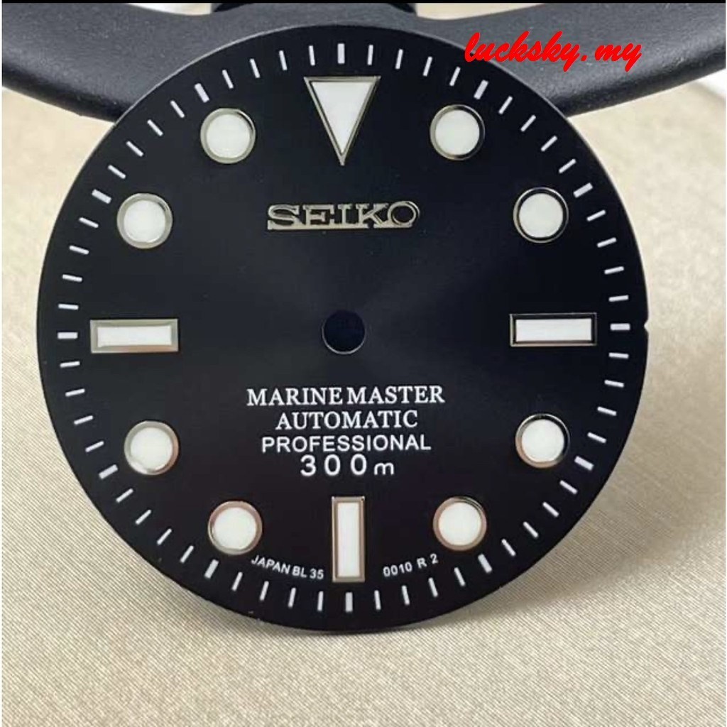 【2024】NH35錶盤無歷水鬼潛水錶NH36機械機芯強綠夜光面 批發