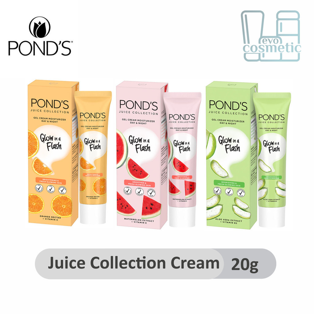 Ponds Juice Collection 保濕霜 20g 面部保濕霜維生素 E 維生素 B3 維生素 C