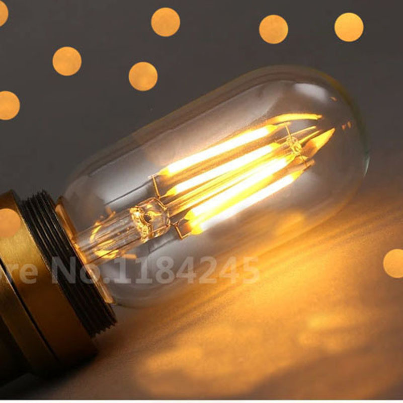 220V LED燈絲燈復古燈泡E27 T45 2W4W6W裝飾照明led燈泡 工廠批發熱賣