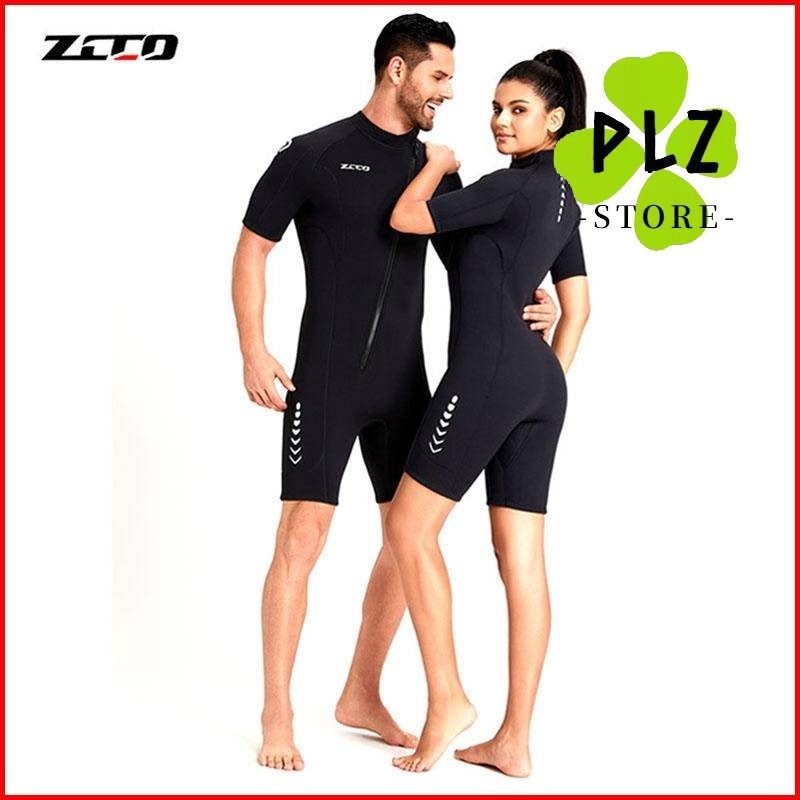 【情侶】  ZCCO 3mm 新款 潛水衣 男 女 短袖短褲 連身 防寒衣 水母衣 保暖 防寒 衝浪衣 泳衣 潛水 戶外