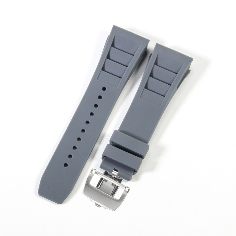 橡膠矽膠錶帶兼容理查德米勒 Richard Mille RM011 055  黑色橙色紅色錶帶