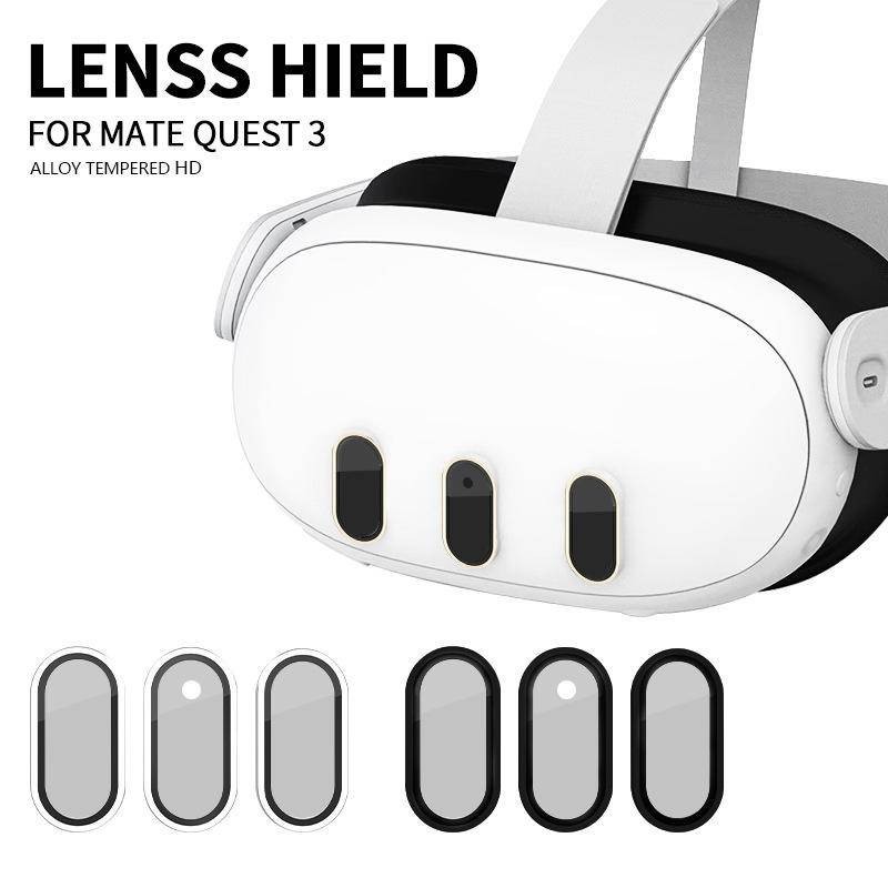 新品Meta quest3鈦合金鏡頭膜防爆vr眼鏡quest 3鋼化膜保護膜