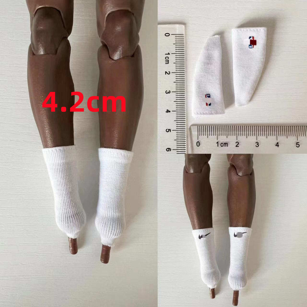 特價促銷4.2cm襪子長款1/6兵人12寸籃球襪配件護具手辦玩偶模型散件無腳款
