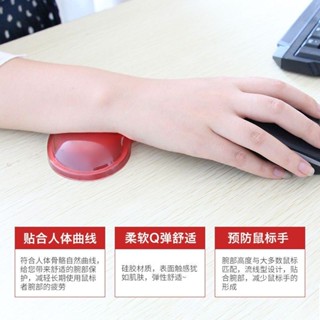 【護腕滑鼠墊】水晶護腕滑鼠墊創意心形透明桌面手託G14矽膠舒適高級手腕墊ins風