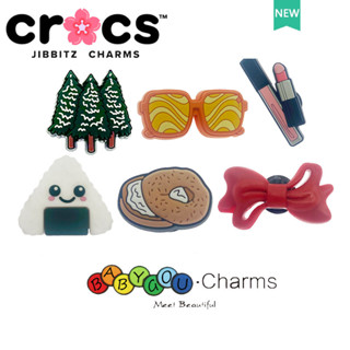 jibbitz crocs charms 鞋釦 杉樹口紅眼鏡 可愛卡通鞋附件