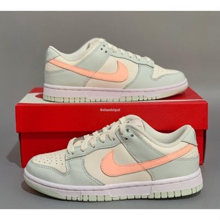 耐吉 Nike Nike Dunk Low 幾乎綠色薄荷粉色女士休閒滑板運動鞋 DD1503-104