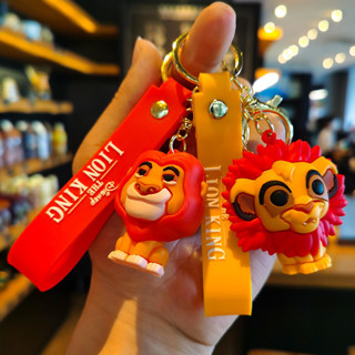 獅子王 鑰匙圈 吊飾 鑰匙扣卡通可愛創意辛巴外貿公仔吊飾情侶兒童禮物