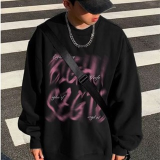 【HOT 本舖】男裝 M-5XL 美式潮牌 創意 設計感長袖 男款 春秋 薄款 寬鬆 嘻哈 打底衫 t恤上衣男