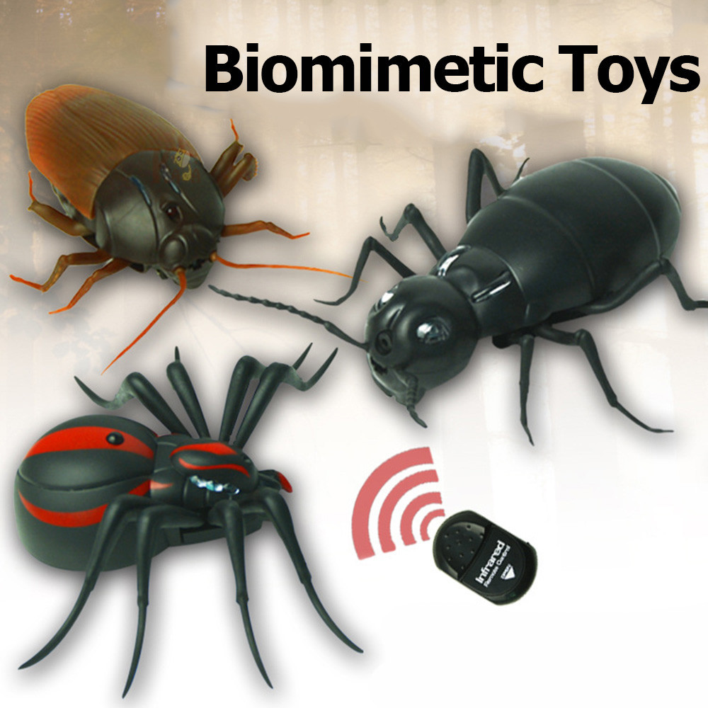 【現貨】紅外線遙控電動仿生玩具仿真蟑螂/蜘蛛/螞蟻萬聖節惡作劇道具