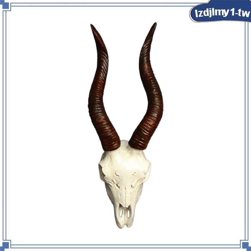 [LzdjlmydcTW] 羊頭壁雕樹脂雕像系列動物頭骨頭飾適用於假日臥室客廳