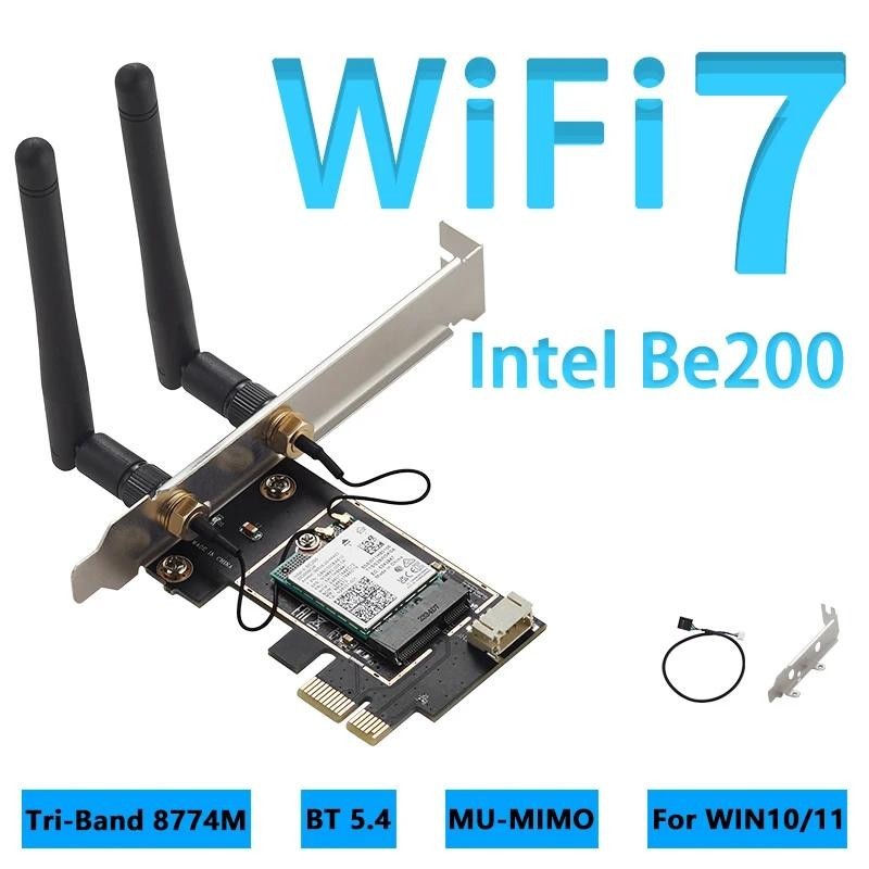 英特爾 適用於 Intel BE200 WIFI7 PCIE WiFi 7 網卡 PCI Express 4.0 X1