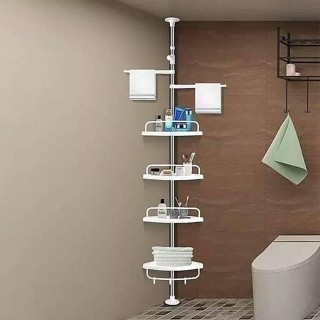 浴室新品轉角架限定收納架 不鏽鋼置物架跨境三角架浴室衛生間 頂天立地