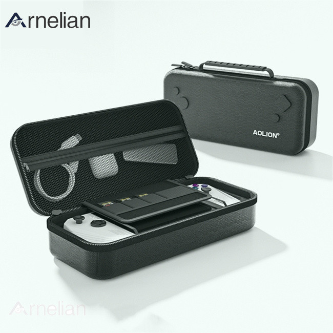 Arnelian 便攜包旅行專業防塵軟襯便攜手提包兼容 ROG Ally 遊戲機