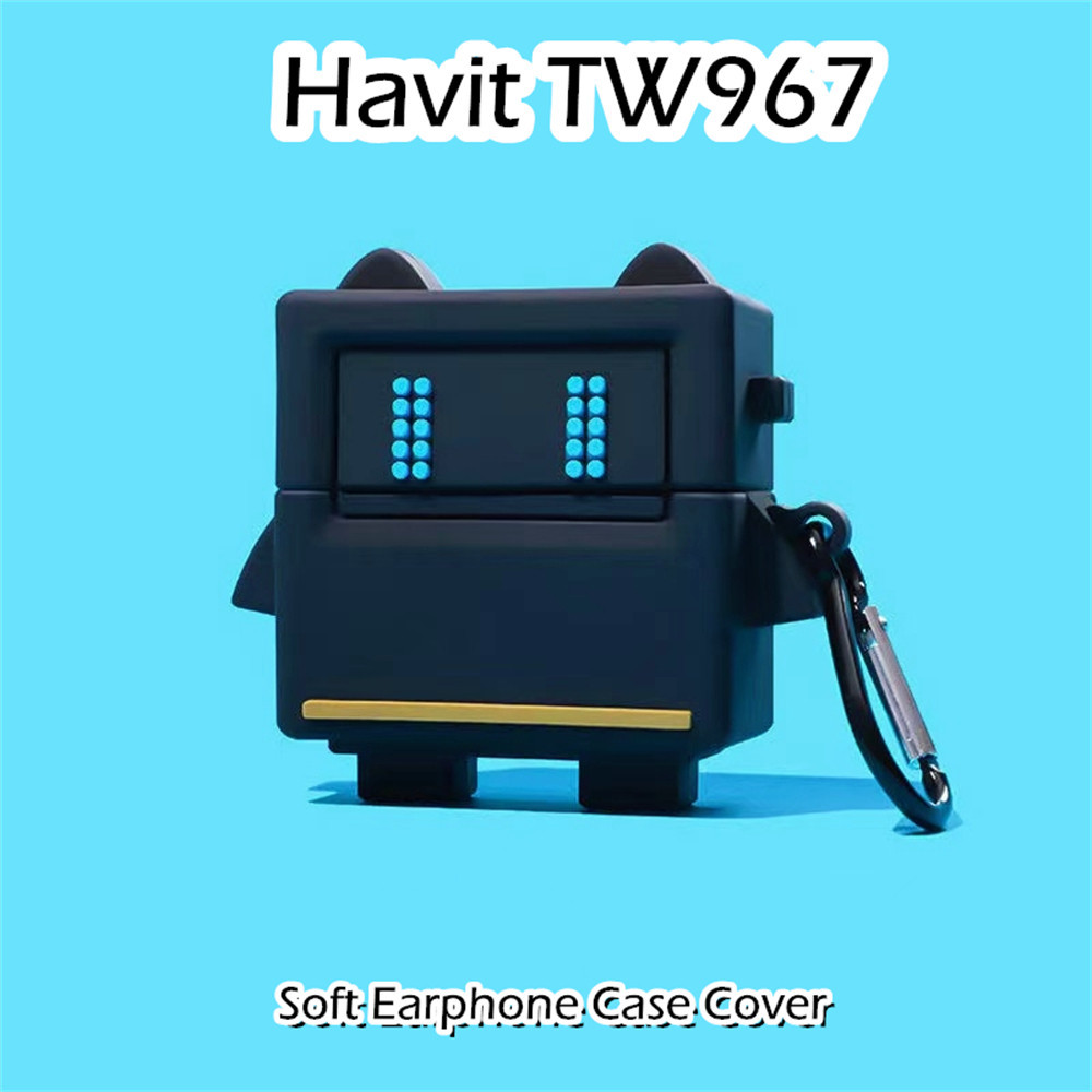 【潮流前】適用於 Havit TW967 保護套動漫卡通造型軟矽膠耳機套保護套 NO.2