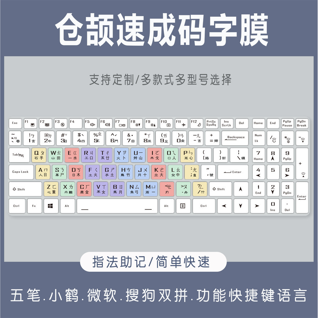 適用神舟戰神Z7M-CT5NA中文繁體倉頡注音15.6寸筆電鍵盤膜