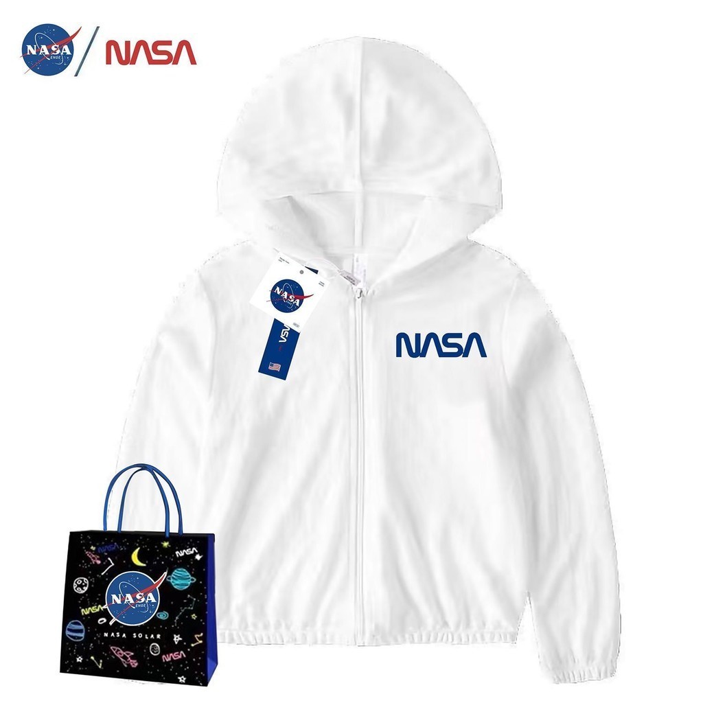 女童防晒衣 兒童防晒衣 NASA女童 2024新款外套 夏季薄款 冰絲 防晒衣透氣 中大兒童 遮陽防晒服