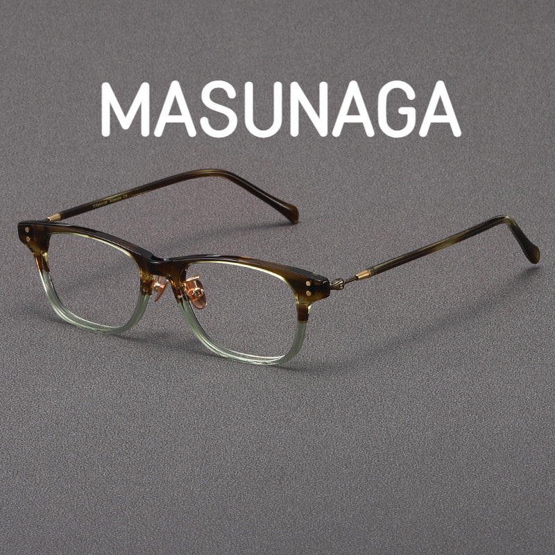 【Ti鈦眼鏡】增永MASUNAGA 純鈦鏡框板材鏡架 GMS625系列 日本手工小框