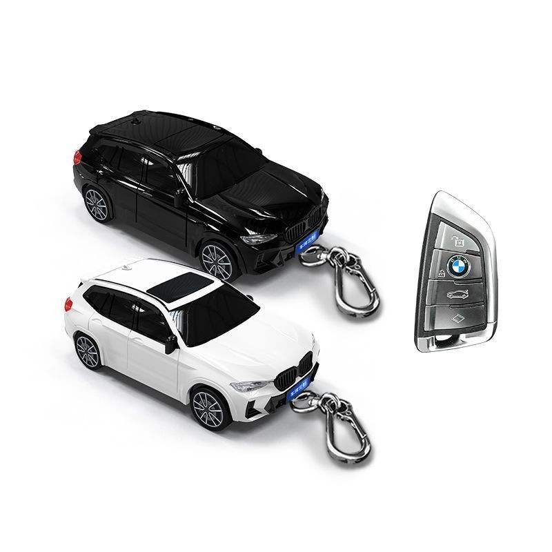 寶馬X3汽車鑰匙套 帶燈光 汽車模型鑰匙保護殼扣 車模鑰匙保護殼扣 汽車模型鑰匙殼
