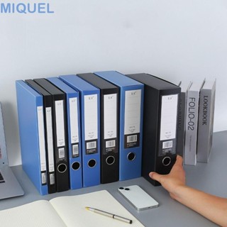 MIQUELA4文件夾,PP塑料防塵紙張收納盒,文件組織器黑色藍色加厚文檔案例檔案
