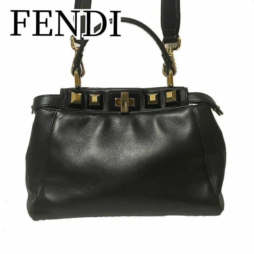 FENDI 芬迪 手提包 肩背包 Peekaboo 2way 迷你 mercari 日本直送 二手