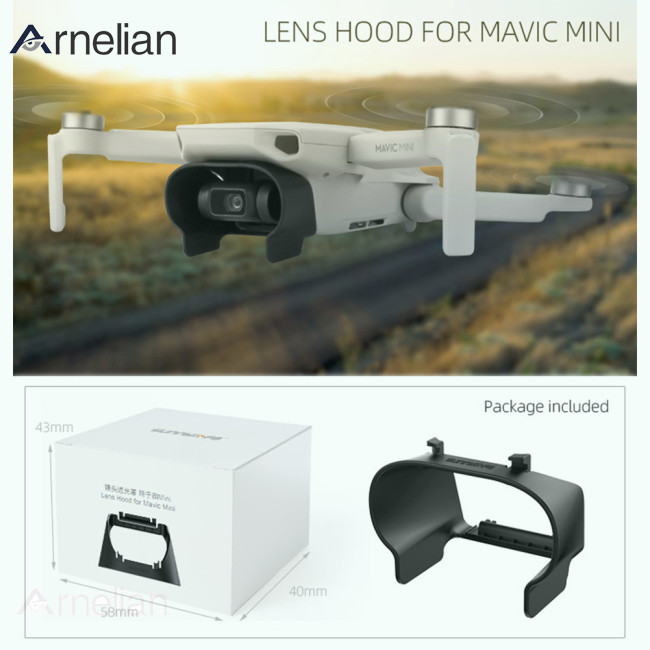 Arnelian RC 無人機遮光罩適用於 DJI Mavic Mini 防眩光雲台鏡頭蓋遮陽保護罩遙控器