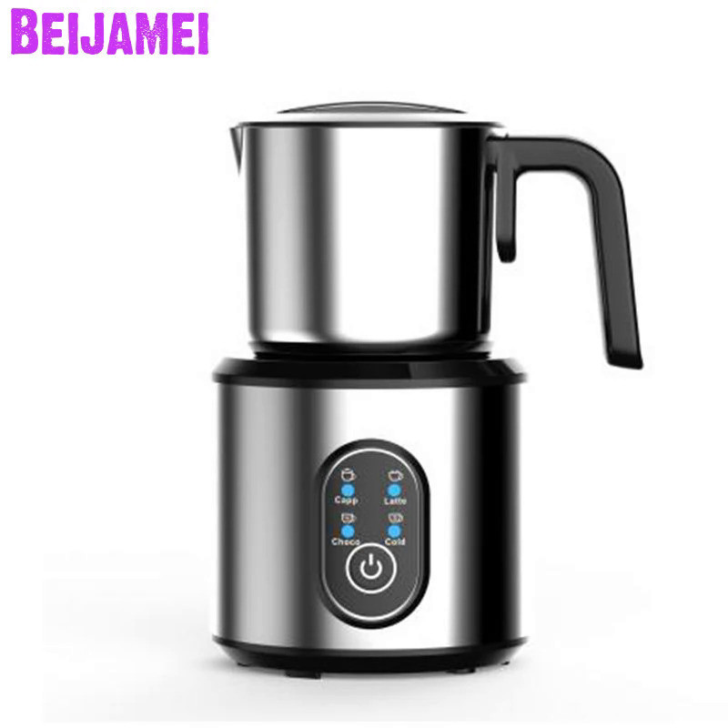 Beijamei 廚房電器電動奶泡機自動冷熱製作拿鐵卡布奇諾咖啡起泡機