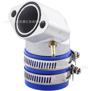 滑闆車ATV四輪沙灘摩托車GY6 150CC化油器進氣歧管介面喉管27mm