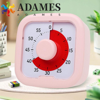Adames 視覺計時器,靜音 60 分鐘倒數計時器,方便帶支架秒錶鬧鐘視覺化廚房烹飪計時器兒童和成人