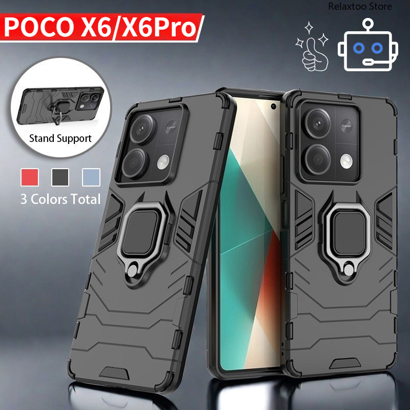 XIAOMI Armor 防震外殼適用於小米 Poco X6 Pro Pocophone X6pro PocoX6pro