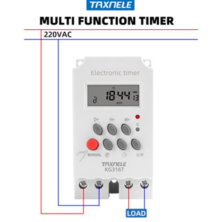Kg316t 7 天每日每週數字電子照明定時器可編程時間開關繼電器高負載 25A AC 220V 230V