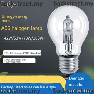 Bs 鹵素燈泡,筒燈聚光燈 28W-100W 替換,護眼 E27 A55 聚光燈燈泡反射器