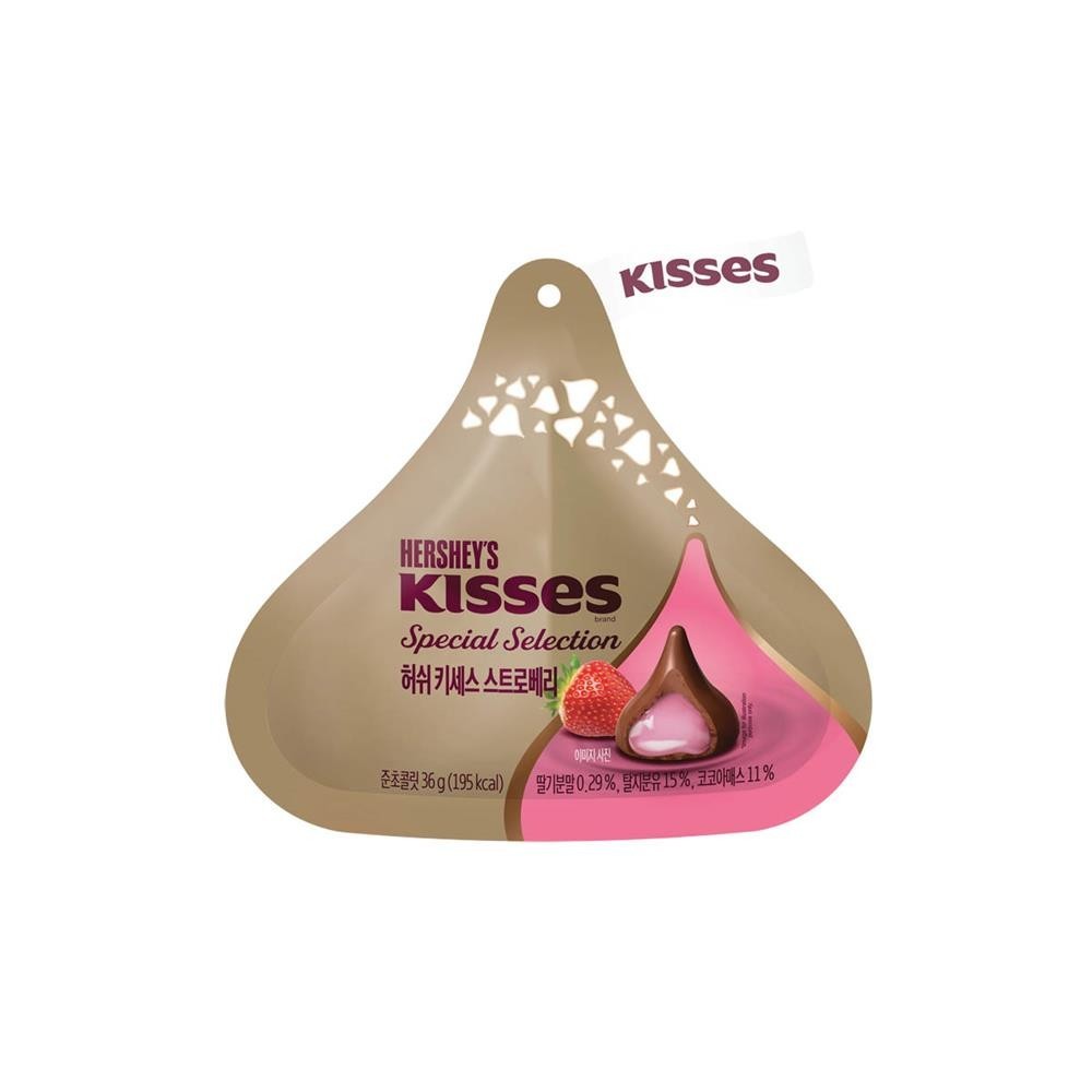 Kisses草莓慕斯口味夾餡牛奶巧克力