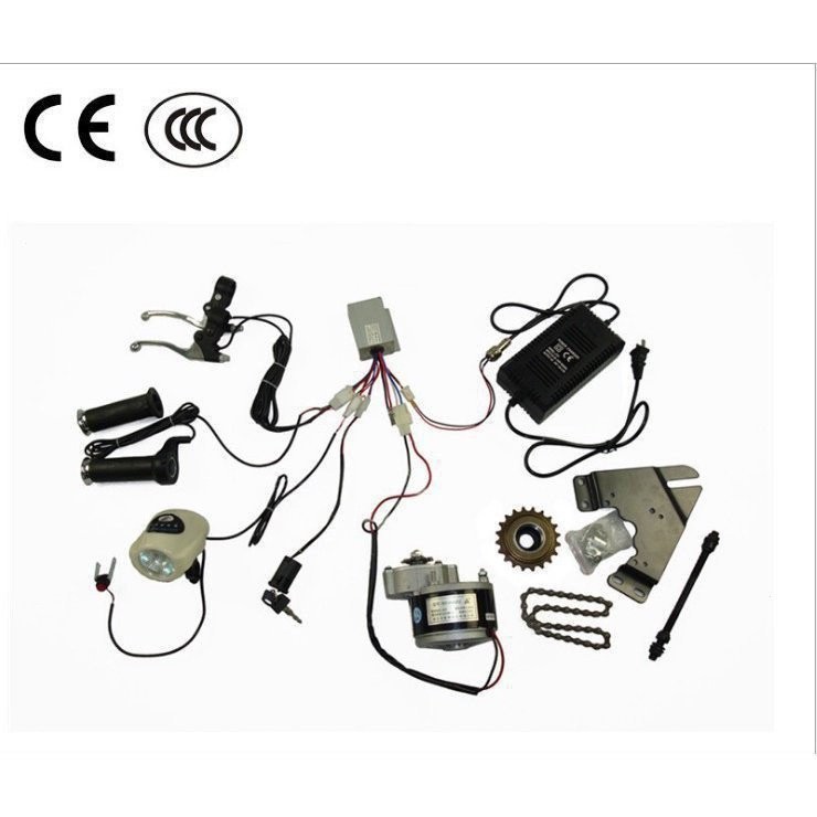 現貨保固*噹日秒髮  改裝電動腳踏車 電動三輪車 中置直流電機 全套套件