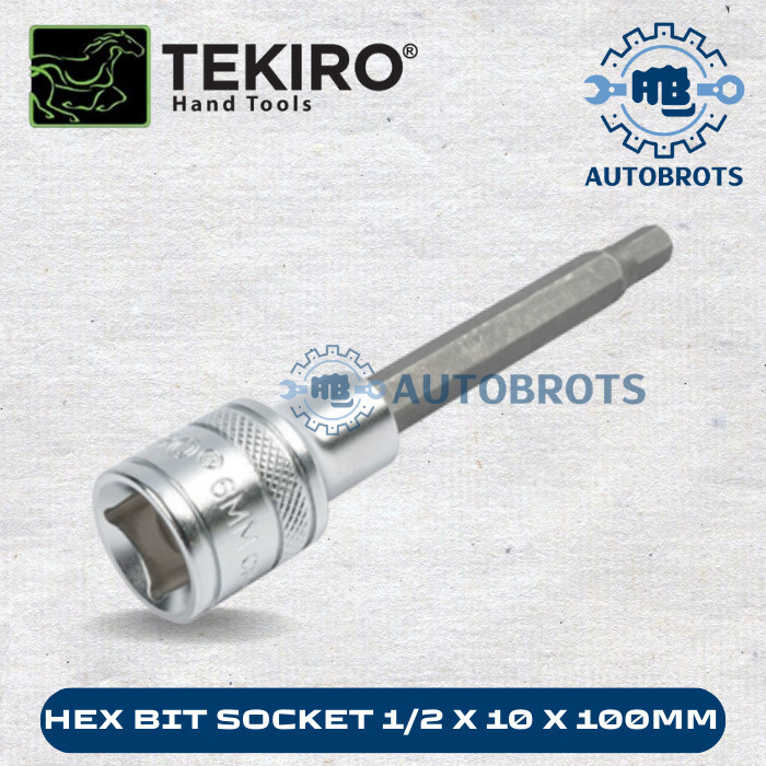 Tekiro 六角套筒 1/2 x 10x100mm 套筒扳手 L 長型