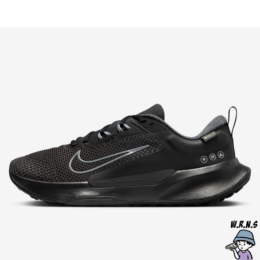 【Rennes 】Nike 男鞋 慢跑鞋 越野鞋 防水 Juniper Trail 2 GTX 黑灰FB2067-001