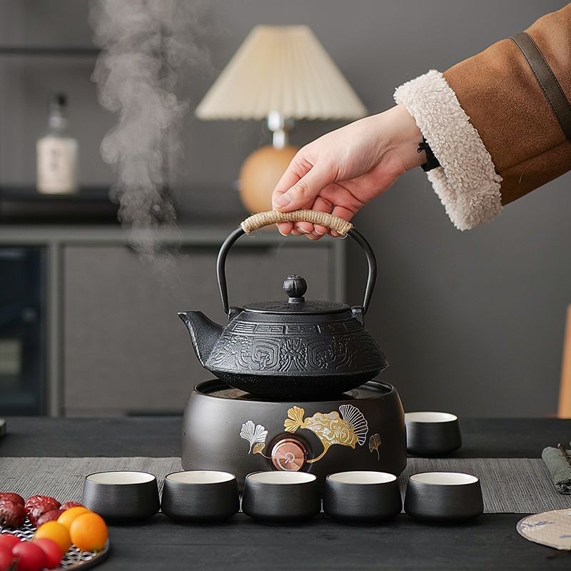 鐵壺泡茶專用鑄鐵燒水壺電陶爐煮茶器仿日本手工鐵茶壺煮水壺