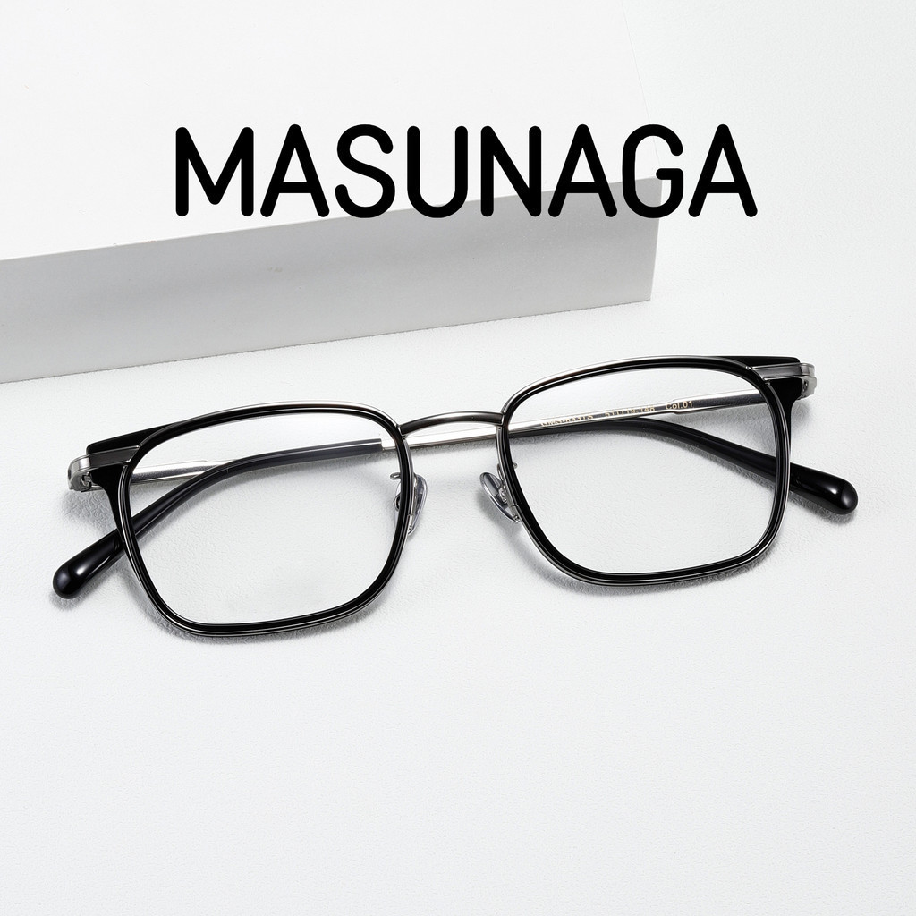 [TOTU眼鏡]增永MASUNAGA 闆材眼鏡框 GMS633係列 純鈦眼鏡框 醋痠縴維眼鏡 金屬框眼鏡 經典複古眼鏡