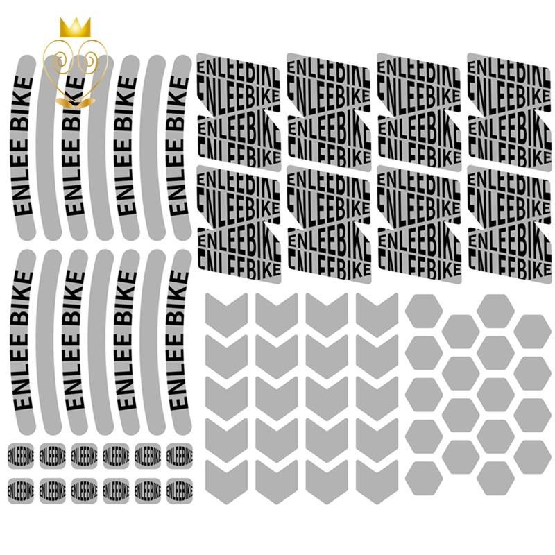 Enlee MTB 自行車防刮反光貼紙保護車架保護貼可拆卸貼紙公路自行車貼紙保護罩